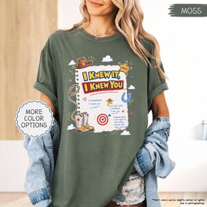 Comfort Colors I Knew It I Knew You Shirt, TS 2026 Tshirt for Fan, Toy Story Song Lyrics Inspired Tshirt image 5