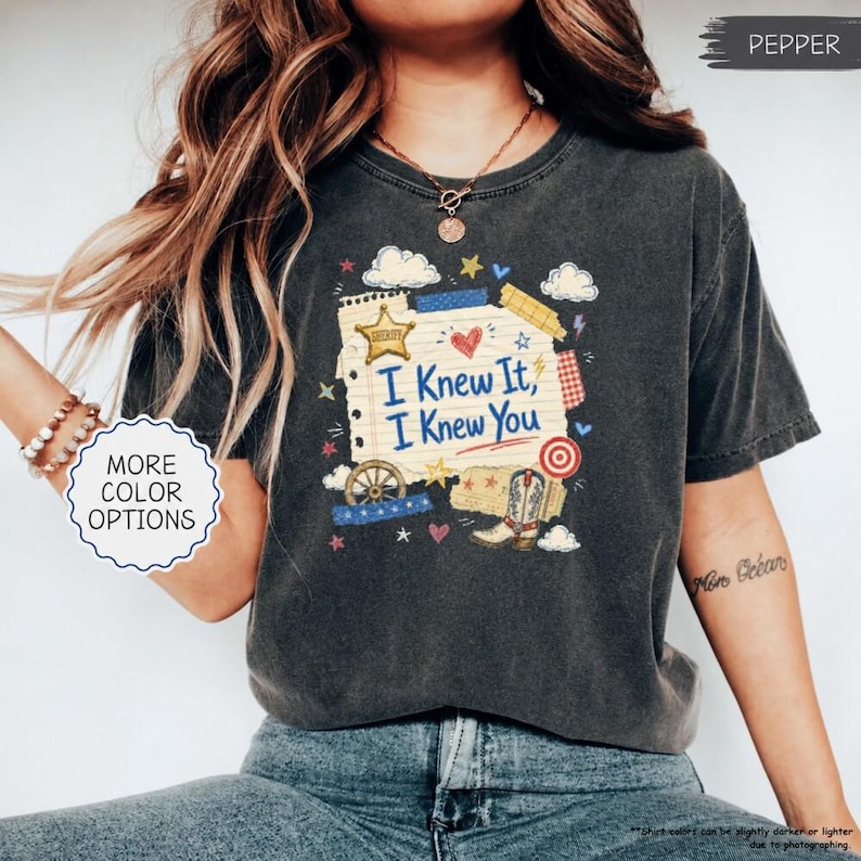 Comfort Colors I Knew It I Knew You Shirt, TS 2026 Tshirt for Fan, Toy Story Song Inspired Tshirt image 6