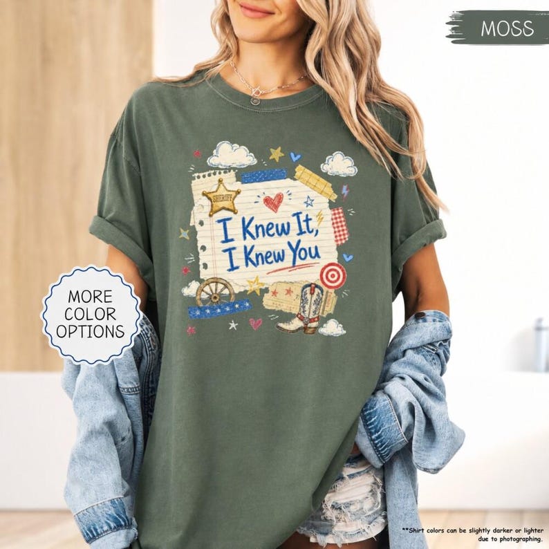 Comfort Colors I Knew It I Knew You Shirt, TS 2026 Tshirt for Fan, Toy Story Song Inspired Tshirt image 5