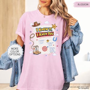 Comfort Colors I Knew It I Knew You Shirt, TS 2026 Tshirt for Fan, Toy Story Song Lyrics Inspired Tshirt image 3