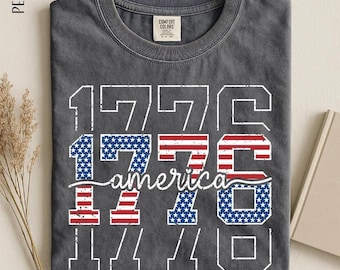 Comfort Colors 1776 Independence Day Shirt, 250th Anniversary Tee, 4th of July Shirt, American Flag Shirt