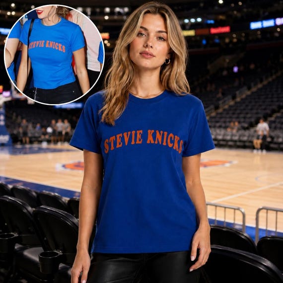 Stevie Knicks Shirt, Inspired by Taylor & HAIM Stevie Knicks Tshirt for Fan, Blue Stevie Knicks Tee