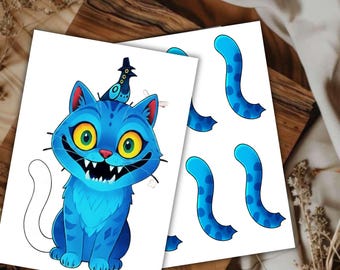 Kpop Demon Hunters Pin the Tail on Derpy Printable Party Game | Kpop Party Game for Kids | Tiger Poster Instant Download