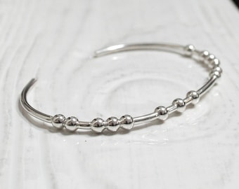 Silver Morse Code FUCK OFF Bracelet