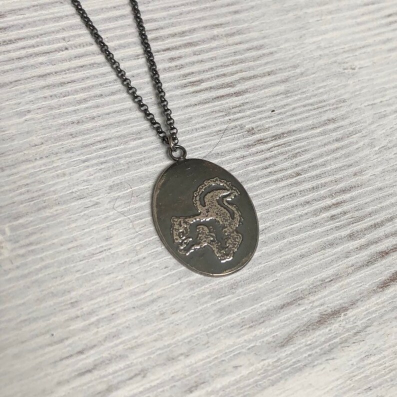 silver squirrel necklace