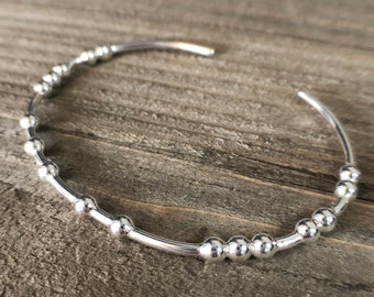 FUCK COVID Morse Code Silver Bracelet