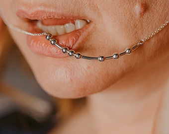 The F-Word Sterling Silver Morse Code Necklace • Cheeky Hidden Message Pendant • Gift for Her