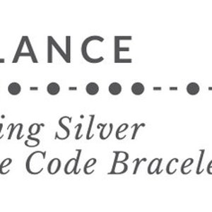 BALANCE Morse Code Bracelet, Adjustable One Size Fits All Solid Sterling Silver Cuff Bangle, Work Life Balance image 7