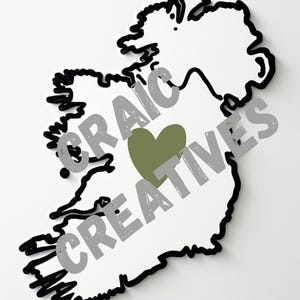 Landkarte Irland. Irland ist zu Hause.