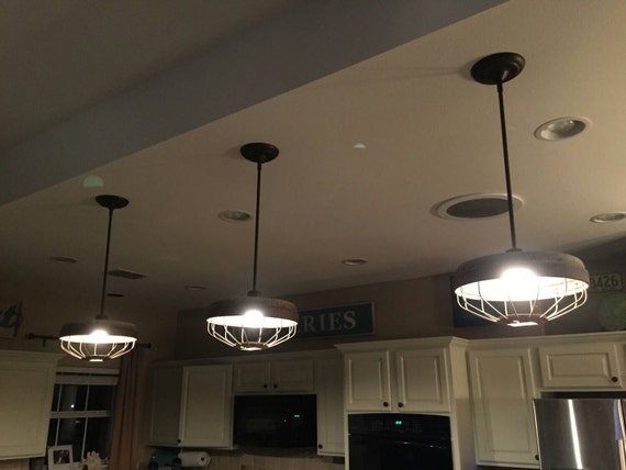 Four Options Available Chicken Feeder Pendant Lights Ready Etsy