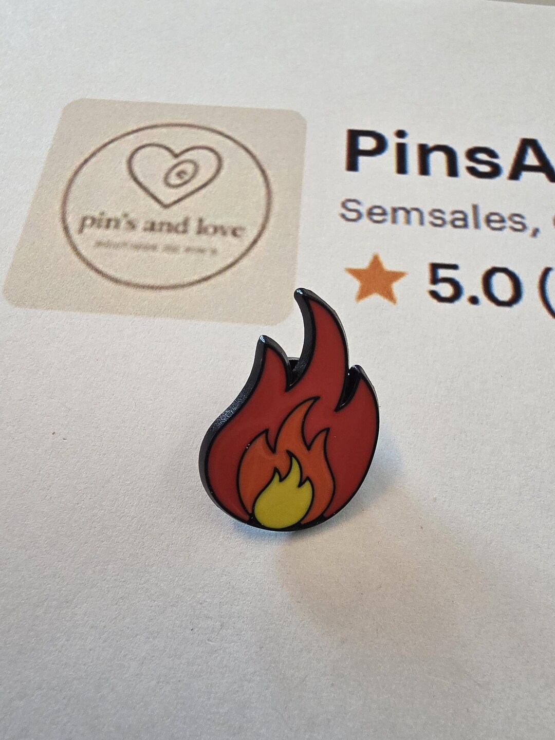 Fire Pin - Etsy