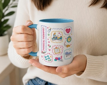 Physical Therapist Mug, PT Gift for Women, Cute Physical Therapy Coffee Cup, Therapist Appreciation Gift, PT Graduation Mug