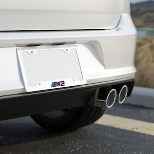 M2 Metal License Plate Frame, M Power car fan License plate frame,