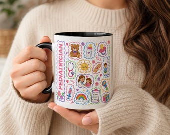 Pediatrician Mug, Cute Pediatric Doctor Coffee Cup, Gift for Pediatrician, Kids Doctor Mug, Pediatric Office Gift