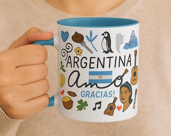 Argentina Te Amo Mug | Argentina Coffee Cup, Cute Doodle Argentine, Perfect Gift, and Coffee Enthusiasts, Unique Souvenir, Home Decor, [...]