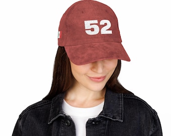 Mexico 52 Corduroy Hat, Mexican Flag Baseball Cap, Vintage Number Dad Hat, Mexico Pride Cap, Patriotic Gift