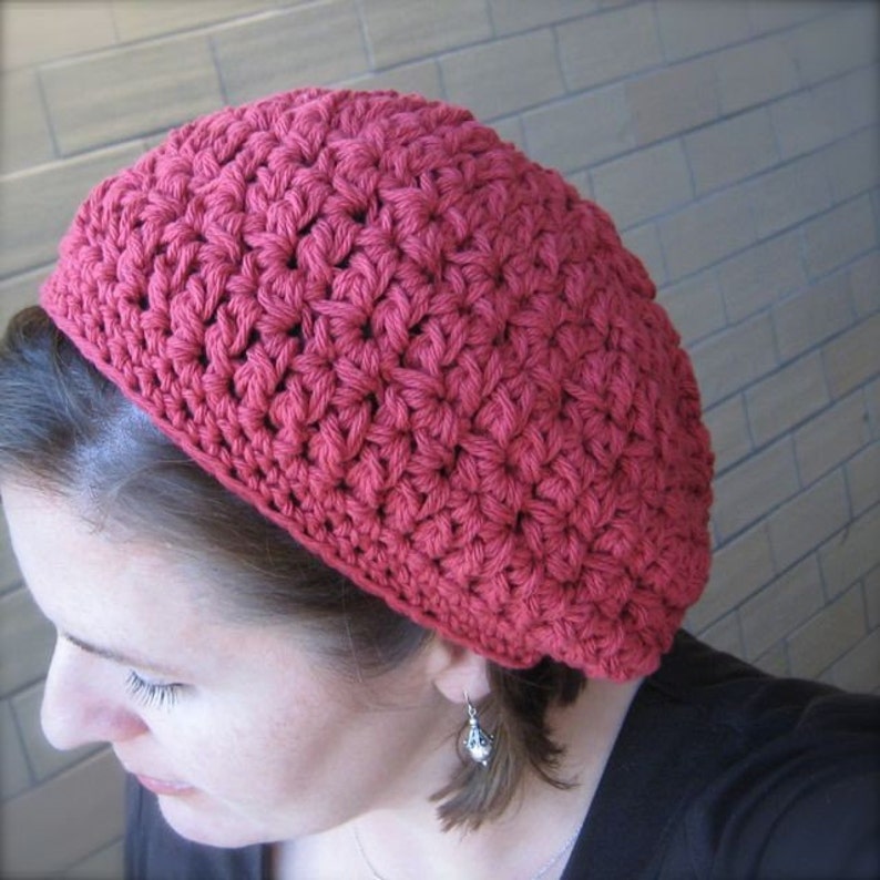 Slightly Slouchy City Tam CROCHET PATTERN Fall Easy Gift zdjęcie 4