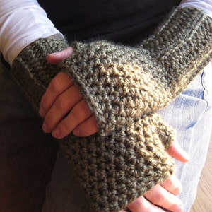 Frostless Fingerless Mitts Crochet PATTERN EASY image 3