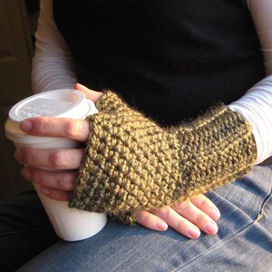 Frostless Fingerless Mitts Crochet PATTERN EASY image 2