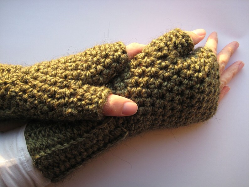 Frostless Fingerless Mitts Crochet PATTERN EASY image 4