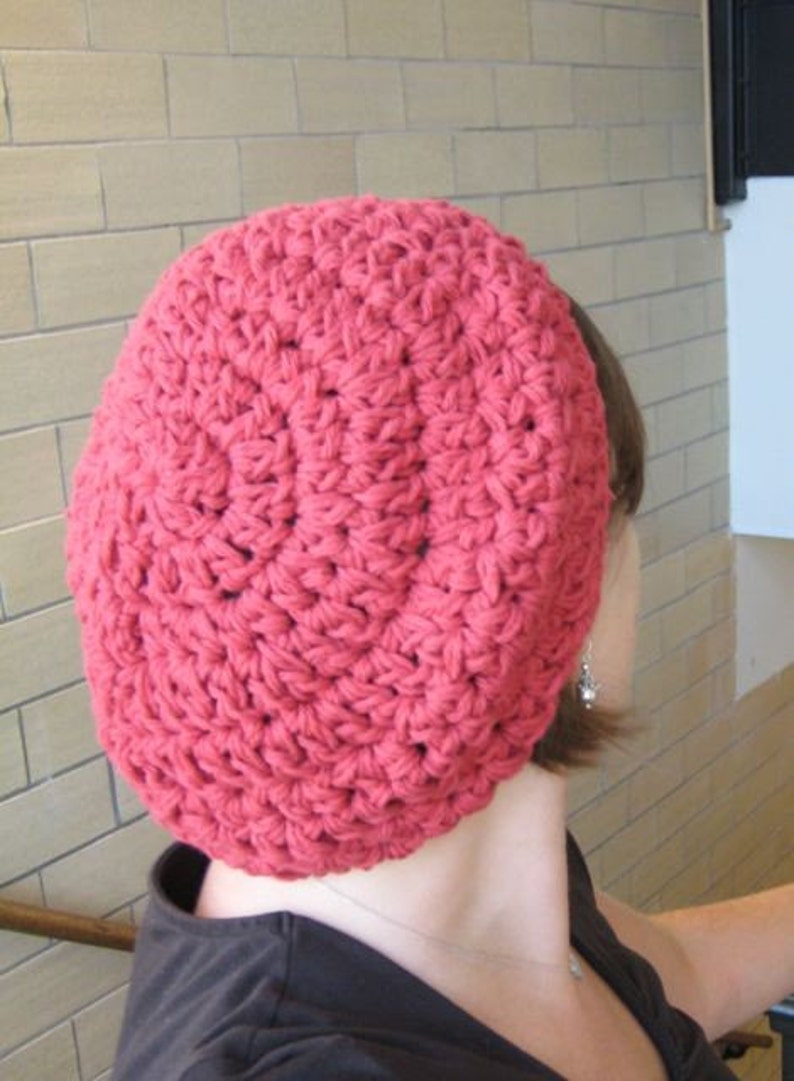 Slightly Slouchy City Tam CROCHET PATTERN Fall Easy Gift image 5