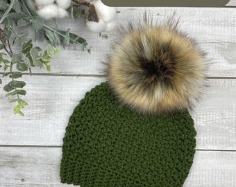 Sungold Crochet Beanie Pattern, Worsted Weight Yarn (PDF Pattern)