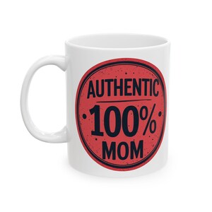 Authentic 100% Mug, Ceramic Coffee Cup for Coffee Lovers, Gift for Coffee Enthusiasts, Perfect for Birthdays, Holidays, Home Decor