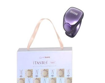 Tasbih Counter Ring Digital Dhikr Prayer Tracker Purple Smart App