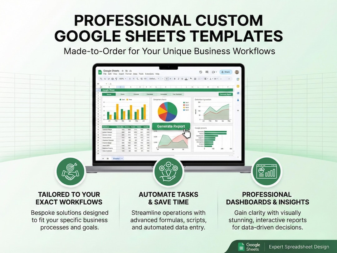 Custom Google Sheets Templates | Personalized Spreadsheet (made to ...