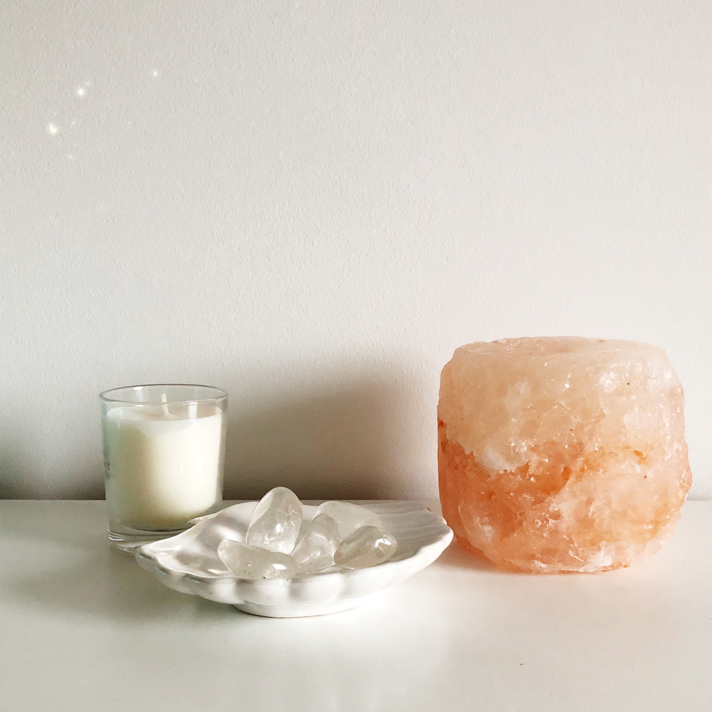 Himalayan Salt Crystal Candle Holder Associated With Clarity Etsy UK