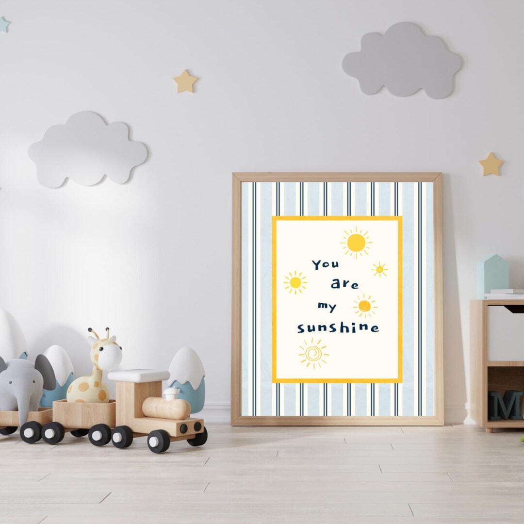 You Are My Sunshine Nursery Print – Printable Baby Room Wall Art ...