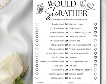 Lot de jeux de douche nuptiale minimaliste | Moderne, modifiable (téléchargement numérique)