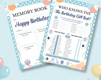 Girls Birthday Party Game, Guess the Girl Quiz (Digital Download)