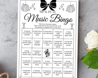 Jeu de bingo musical Viral Sounds, activité pour adolescents (téléchargement instantané)