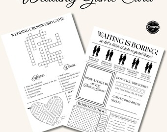 Jeux de mariage modifiables, activité Shower nuptiale (PDF imprimable)