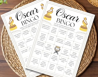 Remise des prix, remise des prix, jeu de bingo-test, cartes d'activités pour la soirée Watch (téléchargement instantané)