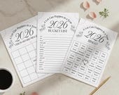 Editable Vision Board Bingo Template, Printable Goals & Habit Bingo Card, A Lot Can Happen in A Year Game, Instant Downloads