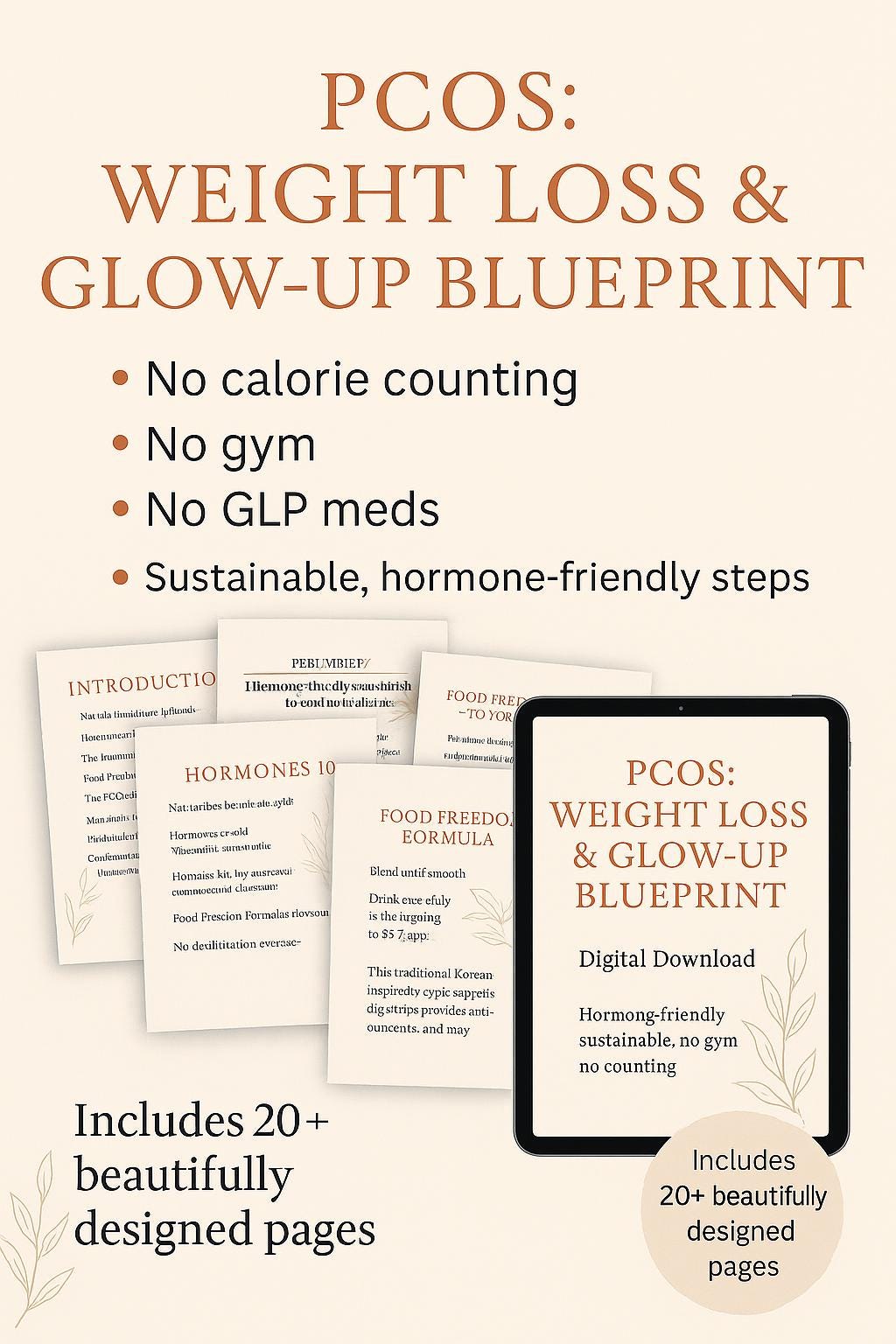 PCOS Digital Guide for Weight Loss | Hormonal Balance Meal Plan & Tips | Natural PCOS Support eBook for Women diet plan Guide Food Plan