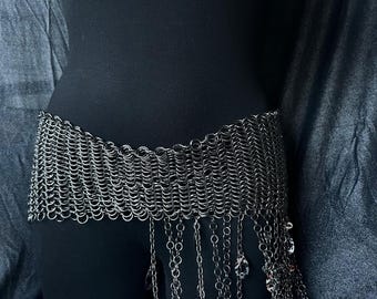 DRIPPING CHAINS BELT Dripping Waist Chain in Silver | Sculptural & Statement  main image 2