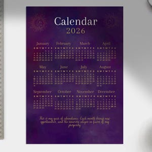 Calendar 2026