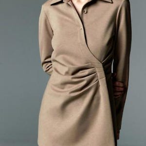 Zara business women dress beige size small