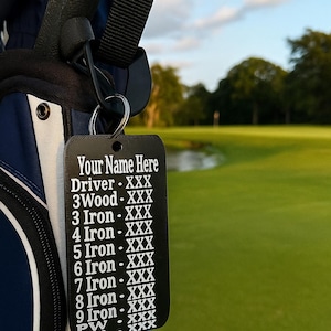 Personalized Golf Distance Tag: Yardage Reminder