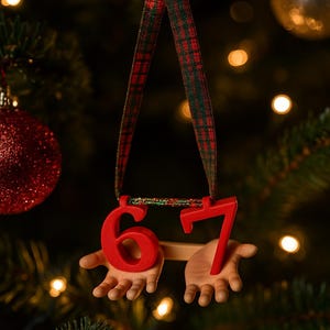 6 7 Gen Alfa Christmas Ornament