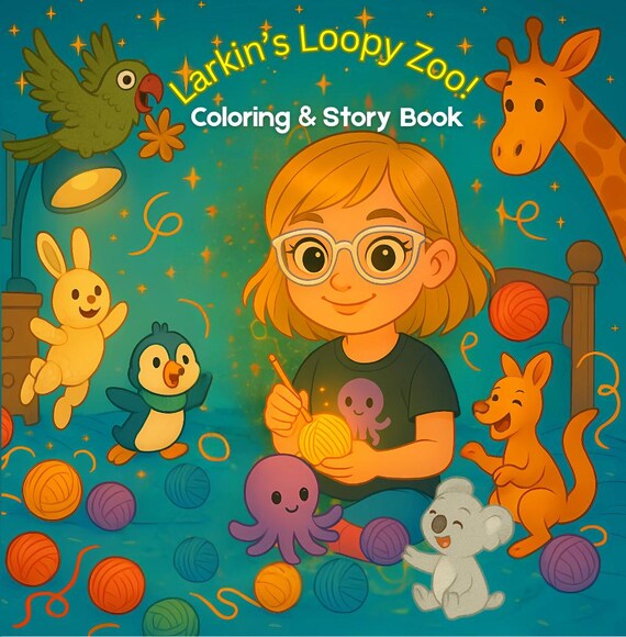 Larkin’s Loopy Zoo Coloring Book | Kids Story & Animal Fun
