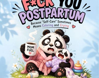 Funny Postpartum Coloring Book | New Mom Gift