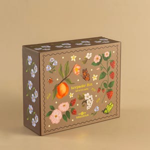 Minneslåda med blandade kort | 16 kort och kuvert Presentidé Förvaring av brevpapper Dekorativ behållare Tack Saknar dig Bästa hälsningar