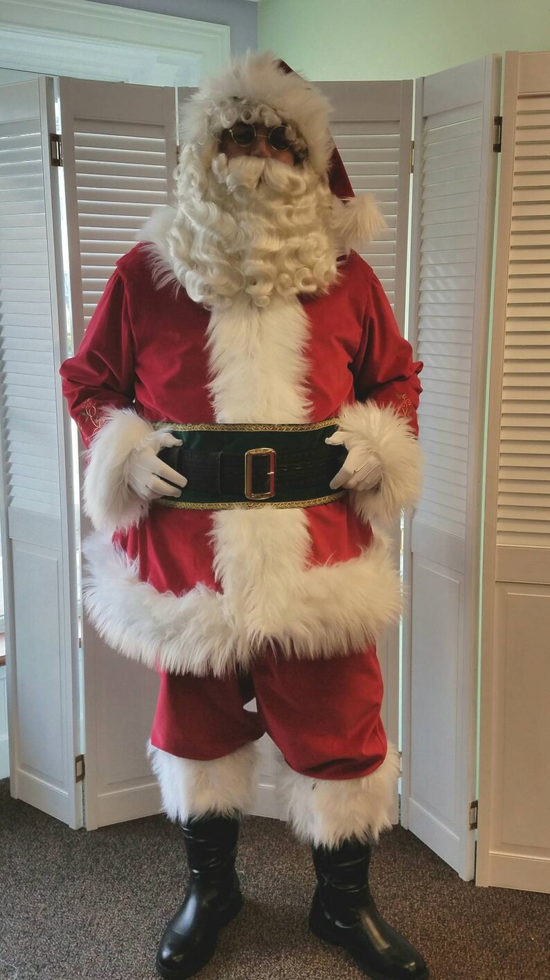 Santa Claus Suit Professional Santa Costume Velvet Santa Etsy
