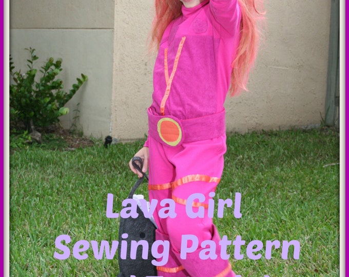 Lava Girl Costume Sewing Pattern Etsy