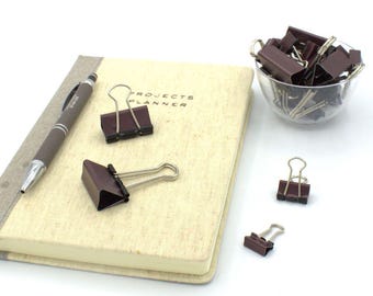 Brown Binder Clips