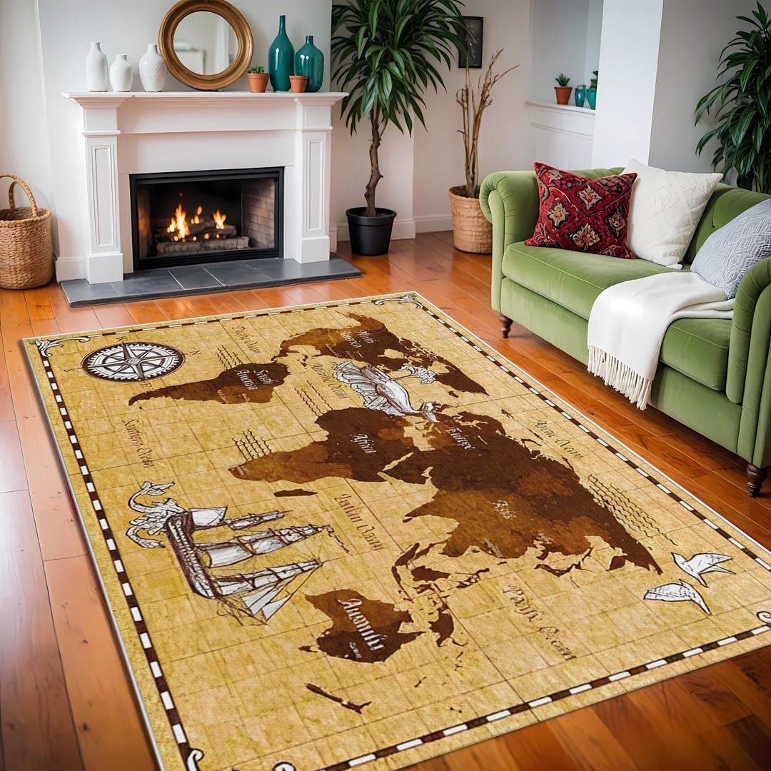World Map Rug,maps Rug,cool World Map Carpet ,popular Map Carpet for ...